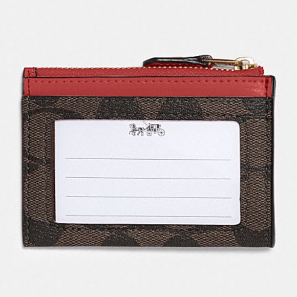 NWT Coach Mini Skinny ID Case in Signature Canvas - Picture 4 of 4